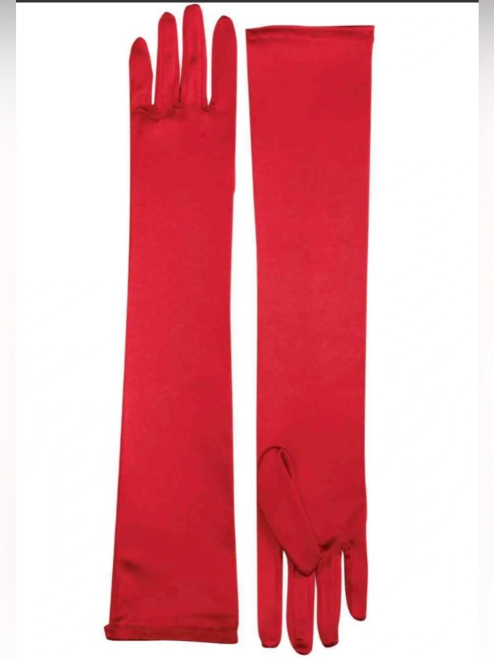 Red Opera length gloves (NEW): Prom, Gatsby, Goth, BDSM, Halloween Vampire Ball